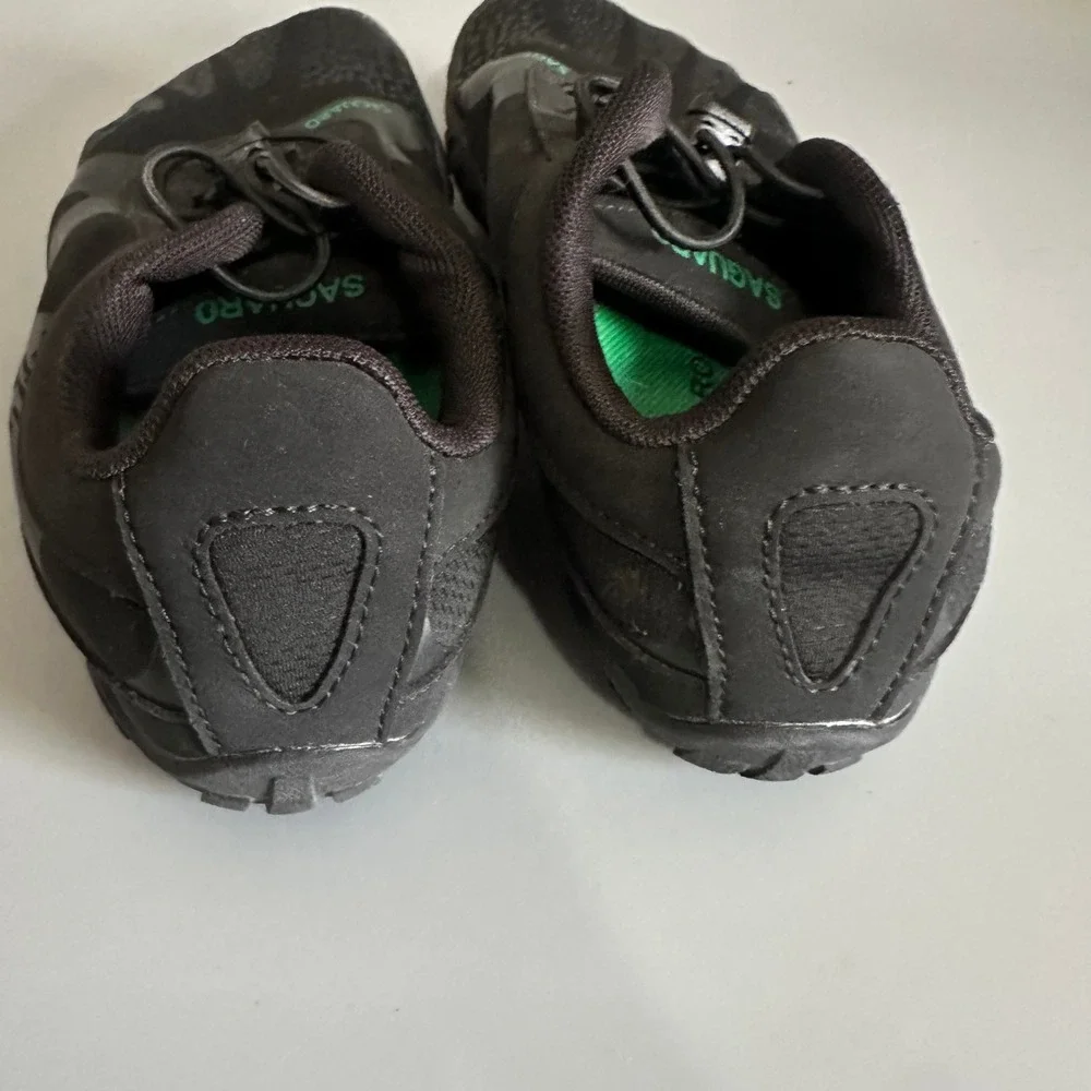 Saguaro Barefoot Shoes Womens Size 7 Black Minimalist Trail Running Sneakers